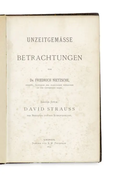 Friedrich Nietzsche – Considérations inactuelles