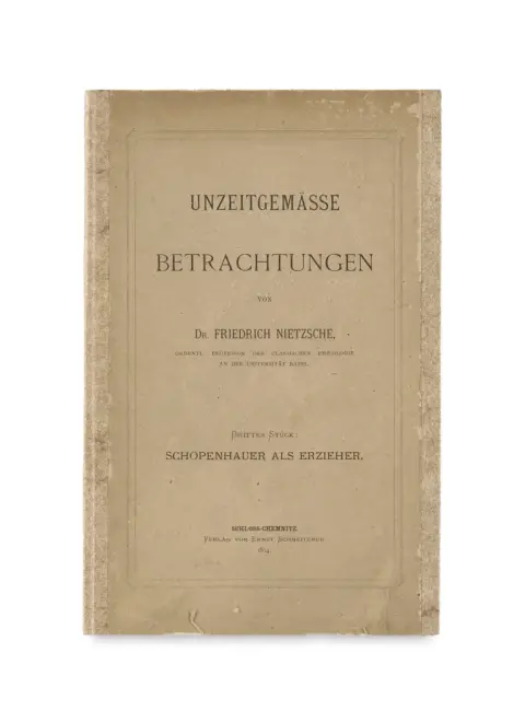 Friedrich Nietzsche – Considérations inactuelles