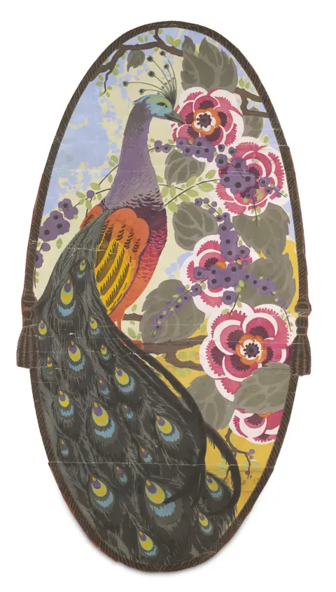 Collectie van 5 prachtige pochoirs met afbeeldingen van vogels