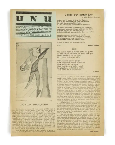 Sasa Pana – Unu. Revista literara