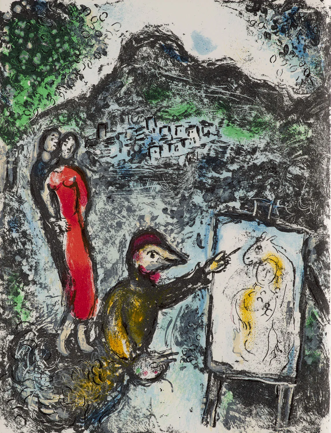 Marc Chagall – Collection de deux œuvres avec au total 3 lithographies originales