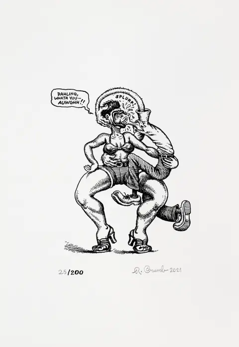Robert Crumb – Darling whata you- Auwghh! O.T. 2021