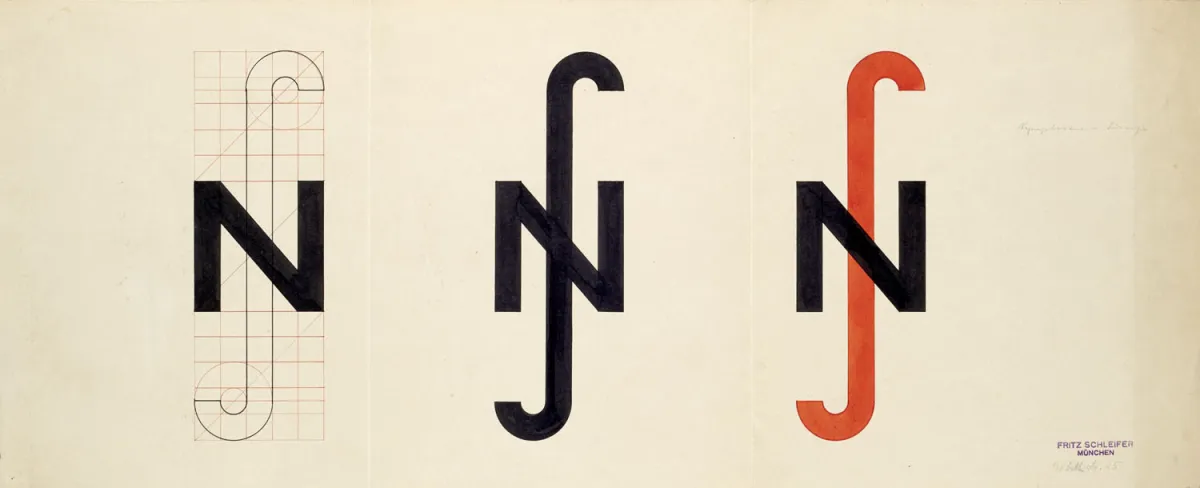 Fritz Schleifer – Projet de sigle pour Nymphosan-Singer