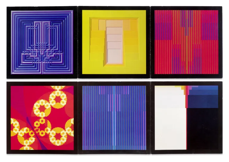 Collection de 4 catalogues d'exposition et 1 monographie de et sur Karl Gerstner, chacun avec dédicace signée