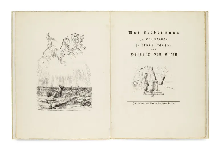 Max Liebermann – 54 lithographies pour les petits écrits de Heinrich von Kleist