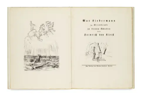 Max Liebermann – 54 lithographies pour les petits écrits de Heinrich von Kleist