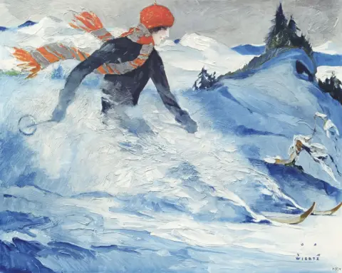 Jupp (Aix-la-Chapelle 1888 - 1939 Berlin) Wiertz – Christiania (skieuse)