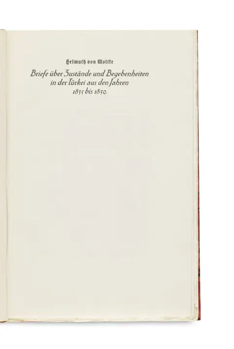 Helmuth Graf von Moltke – Lettres sur les conditions et événements en Turquie de 1835 à 1839
