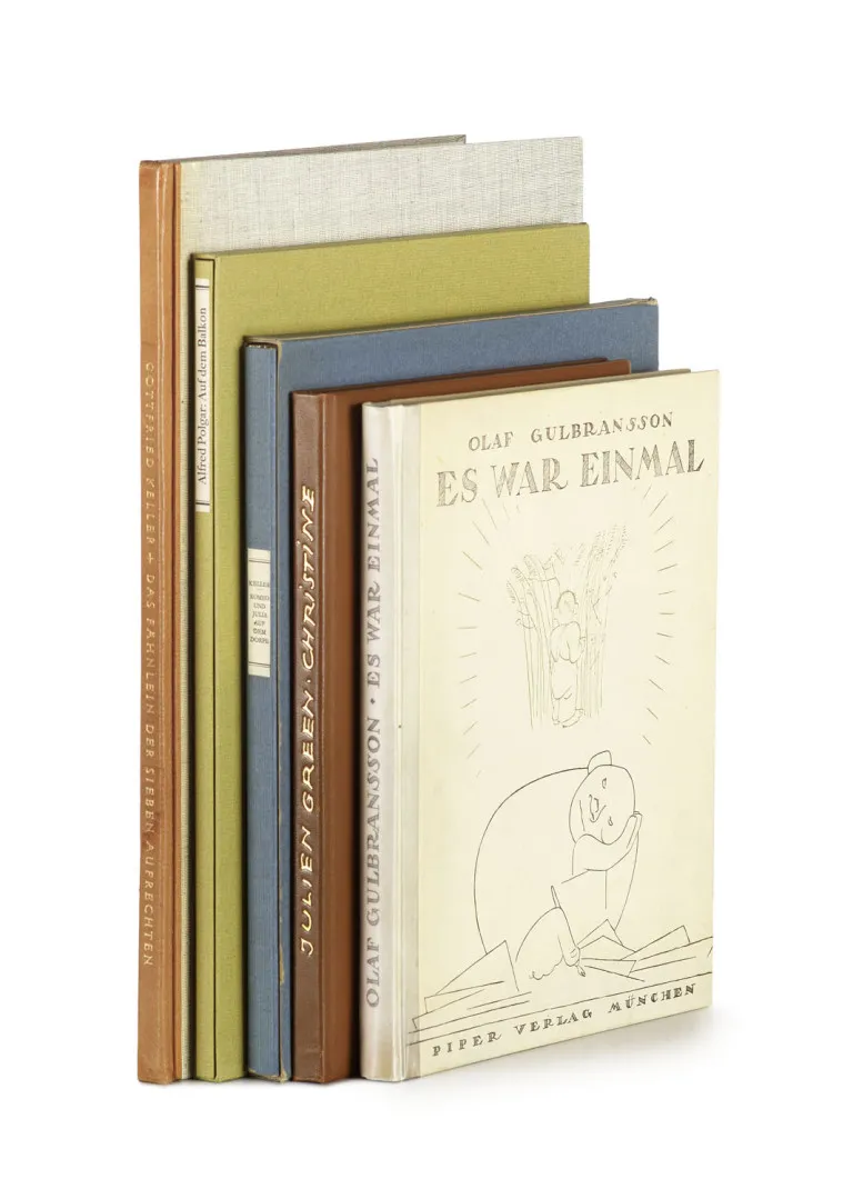 Collection de 5 œuvres bibliophiliques modernes