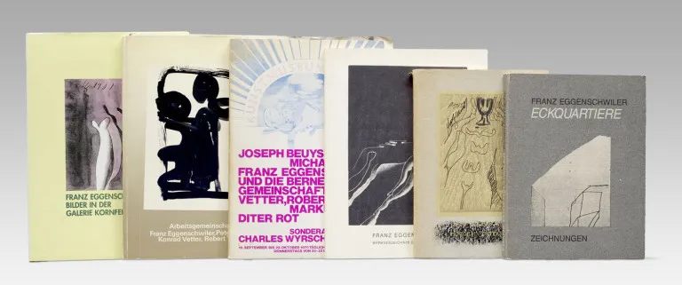 Sammlung von 6 Werken zu Franz Eggenschwiler, darunter 2 signierte Exemplare