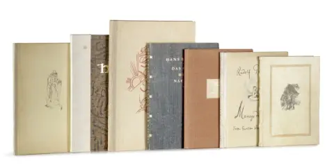 Collection de 7 imprimés bibliophiliques