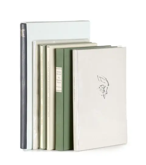 Collection de 7 imprimés bibliophiliques d'après-guerre