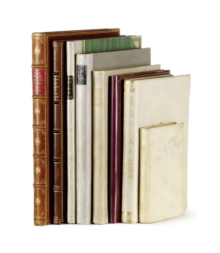 Collection de 7 imprimés bibliophiliques (majoritairement) en éditions de luxe