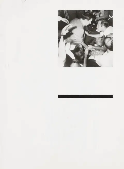 Collection de 5 photographies de presse sur l'attentat contre Robert Kennedy