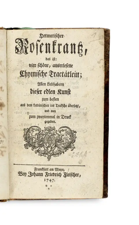 Johannes de Garlandia, Arnoldus de Villa Nova et Bernardus Trevisanus Artephius – Hermetischer Rosenkrantz, c'est-à-dire : quatre beaux…