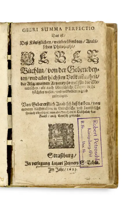 Th. Kessler et J. B. Grosschedel Geber – Recueil de 4 titres alchimiques