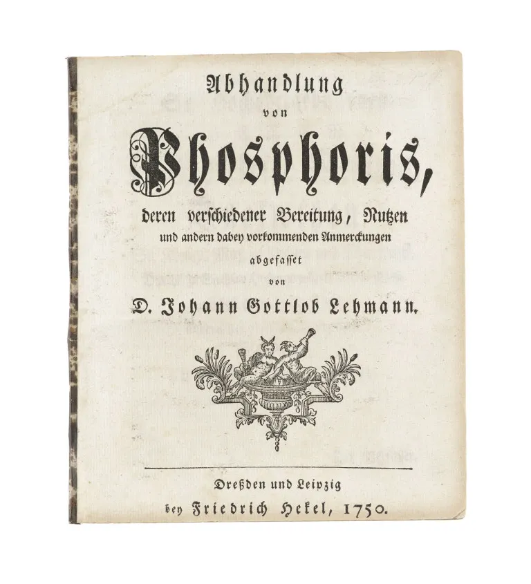 Johann Gottlob Lehmann – Treatise on Phosphors, Their Various Preparations, Uses and Other Related Remarks