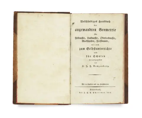 Johann Friedrich Benzenberg – Manuel complet de géométrie appliquée pour géomètres, arpenteurs, géomètres supérieurs, géomètres de mines,…