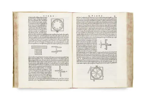 Niccolò Tartaglia – Recueil de trois œuvres importantes du mathématicien et ingénieur Nicolò Tartaglia : I. : Quesiti et inventioni…