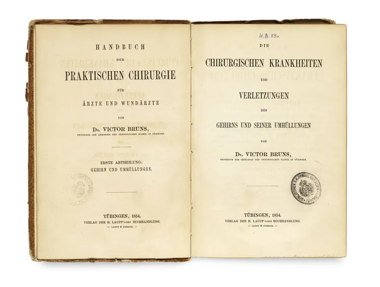 Victor Bruns – Die chirurgischen Krankheiten und Verletzungen des Gehirns und seiner Umhüllungen (= Handbuch der praktischen Chirurgie für…
