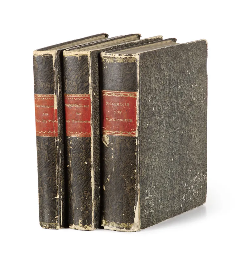 Friedrich Wilhelm Theile et Heinrich Wilhelm Ferdinand Wackenroder – Collection de 3 volumes de notes de cours manuscrites
