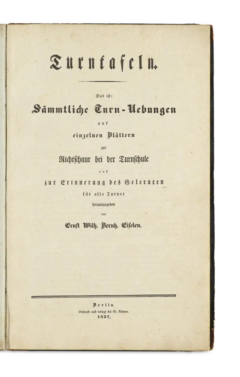 Ernst W. B. Eiselen – Planches de gymnastique
