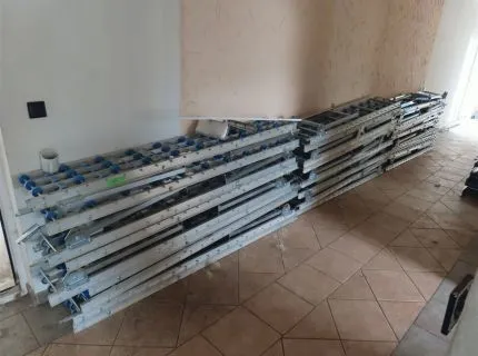 1 partij rollenbanen, gedemonteerd