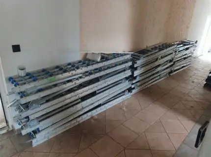 1 partij rollenbanen, gedemonteerd