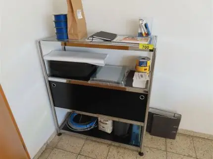 1 storage shelf, approx. 1.20 m x 1.20 m