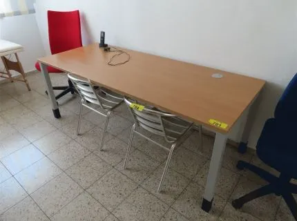 1 desk, approx. 2.50 m x 80 cm, with cable management