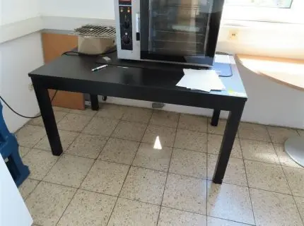 1 side table, approx. 1.50 m x 1 m, black