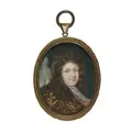 Portrait miniature of François Michel Le Tellier. 18th century.