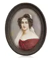 Portrait miniature of Crescentia von Öttingen-Öttingen and Wallerstein. After 1860.