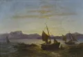 Carl Robert Kummer "Boats on the Evening Shore". 1885.