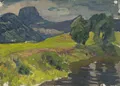 Elisabeth Andrae "Lilienstein – Elbsandsteingebirge". Circa 1915.