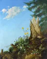 Minni (Hermine) Herzing, Forest Floor with Tree Root. Probably 1930s.
