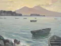 Hermann Kohlmann "Vesuvius in the Morning". Around 1935.