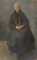 Edmund Körner, Bildnis einer Frau mit weißer Haube. 1907.