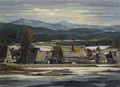 Bruno Lademann, Pohled na Hochwald v Žitavských horách. 1938.