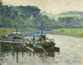 Georg Egmont Oehme, Labe s přívozem u Obervogelgesang. 1942.