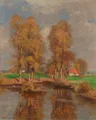 Gustav Adolf Thamm, Krajina s rybníkem. Počátek 20. stol.