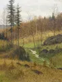 Eduard Weichberger, Předjarní krajina u Eisenachu (?). 1908.