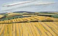 Ulrich Eisenfeld "Sommerlandschaft im Vorerzgebirge". 1984.
