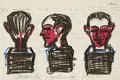 Lutz Fleischer "abgestempelt". 1984.