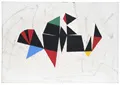 Bernd Hahn, Geometric shapes on white. 2009.