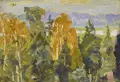 Otto Westphal "Dresden Loschwitz. View towards Blasewitz in autumn". 1967.