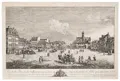 Bernardo Bellotto, called Canaletto "Vue de la Place de la Ville-neuve de Dresden, de la grande Allée qui aboutit à la Porte noire ...". 1750.