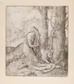 Lucas van Leyden "Saint Jerome in the Wilderness". 1516.