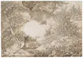 Adrian Zingg "Der Kuhstall in der Sächsischen Schweiz". Before 1815.