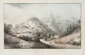 Johann M. Gottfried Jentzsch "Le Village de Raden auprés de Koenigstein en Saxe". Around 1800.